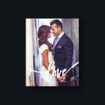 Love | Simple Modern Typography with your Photo Canvas Print<br><div class="desc">This personalized canvas print features your own photo,  with the word "love" as an overlay across the bottom in modern white typography.</div>