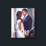 Love | Simple Modern Typography with your Photo Canvas Print<br><div class="desc">This personalized canvas print features your own photo,  with the word "love" as an overlay across the bottom in modern white typography.</div>