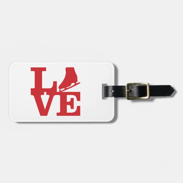 Love Skate Luggage Tag (Front Horizontal)