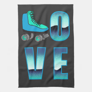 Love Skating Kitchen Towel