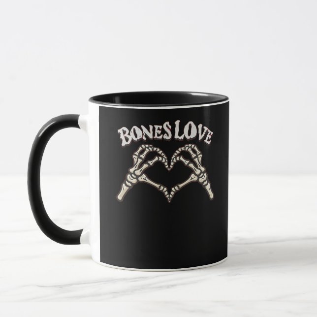 Love Skeleton Hand Classic Mug (Left)
