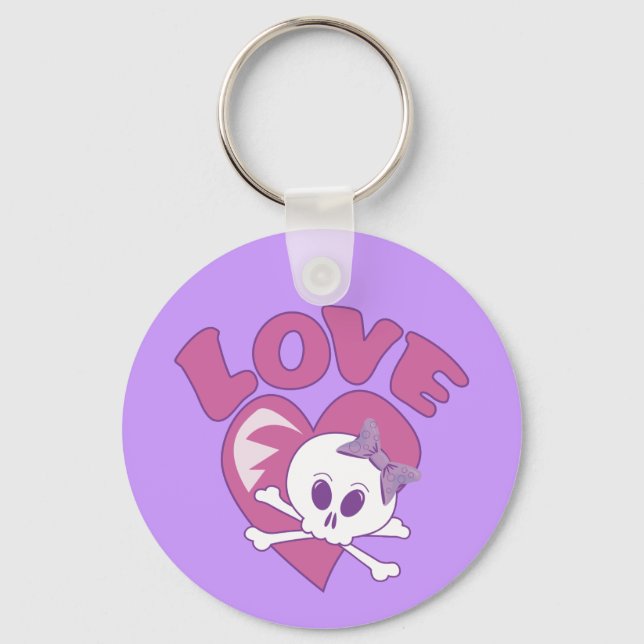 Love Skull Keychain (Front)