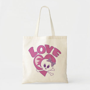 Love Skull Tote Bag
