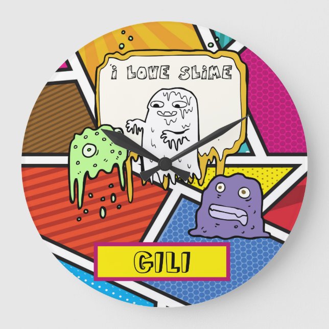 LOVE SLIME LARGE CLOCK (Front)