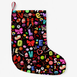 Love Small Christmas Stocking
