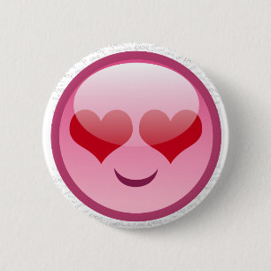 LOVE SMILLE 2 INCH ROUND BUTTON