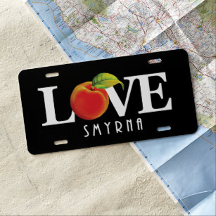 LOVE Smyrna Georgia License Plate