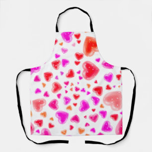 Love, so many hearts, White Apron