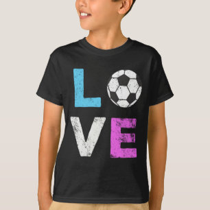 LOVE Soccer American Team Fan Gift T-Shirt