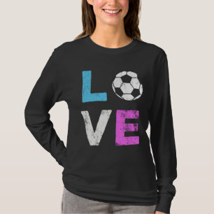 LOVE Soccer American Team Fan Gift T-Shirt
