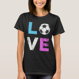 LOVE Soccer American Team Fan Gift T-Shirt