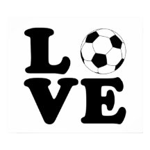 Love Soccer imprimé / affiche