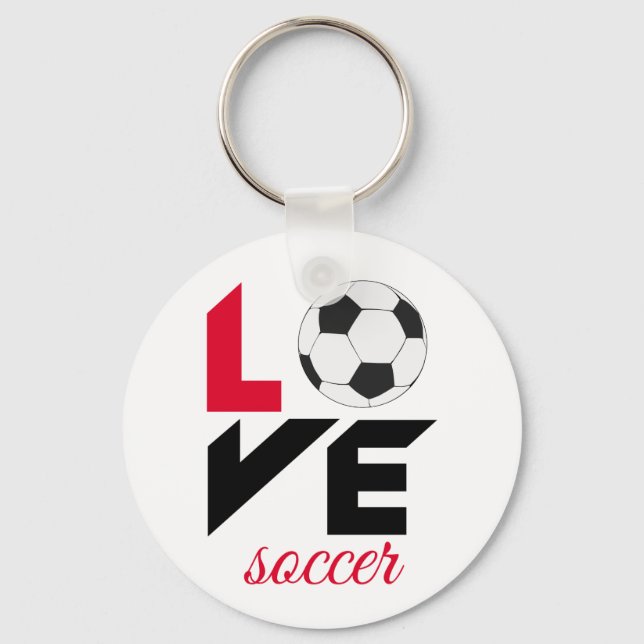 Love soccer keychain (Front)