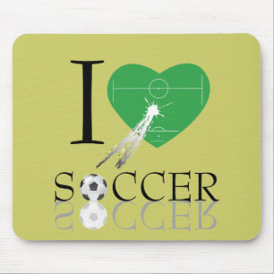 Love soccer mouse pad. pad