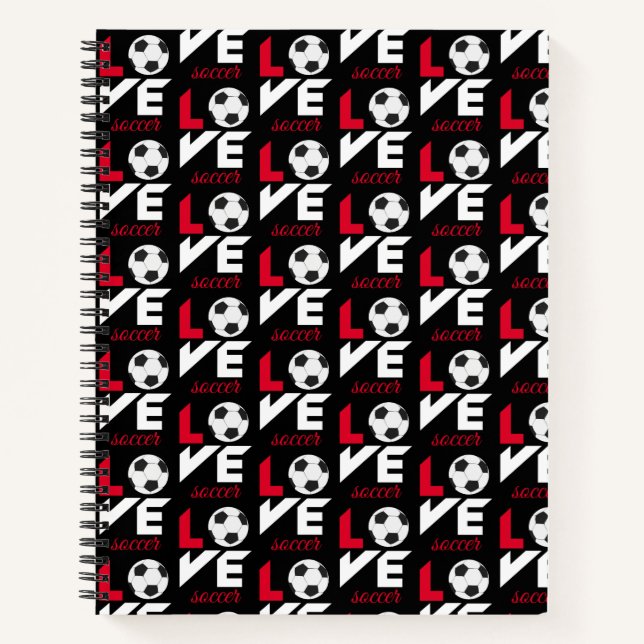 Love soccer notebook (Front)