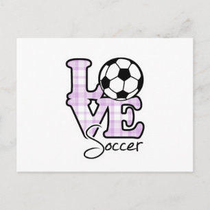 Love Soccer Postcard