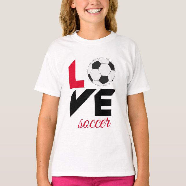 Love soccer T-Shirt (Front)