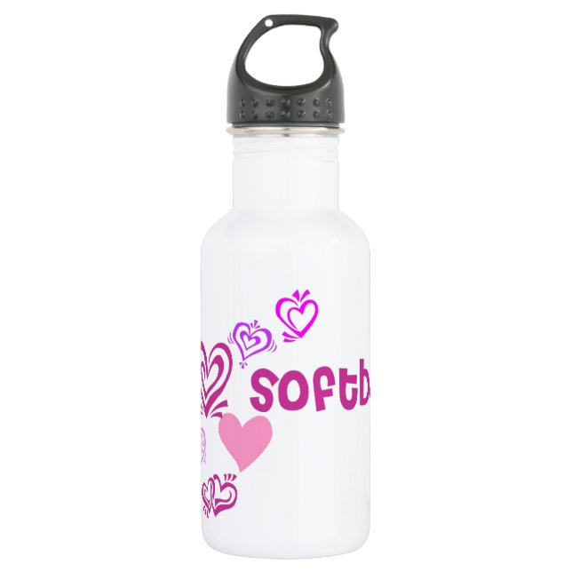 Love Softball 532 Ml Water Bottle (Front)