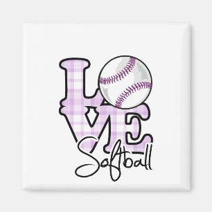 Love Softball Magnet