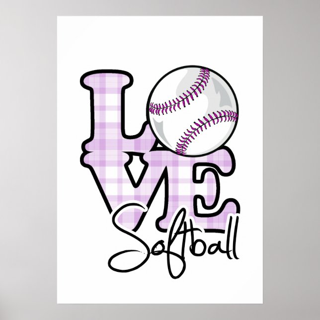 Love Softball Poster (Front)