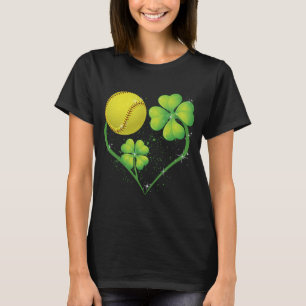 Love Softball Shamrock C Saint Patrick's Day Men B T-Shirt