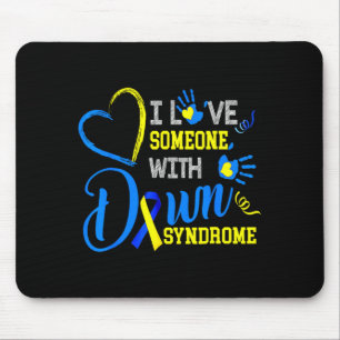 Love someone with down syndrome awareness men mouse pad