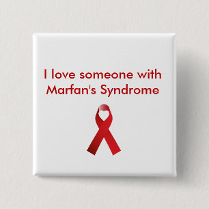 Love someone with Marfan's 2 Inch Square Button
