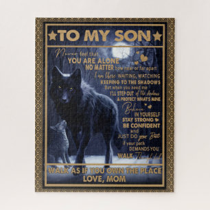 Love Son Letter To My Son Never Feel You're Alone Jigsaw Puzzle