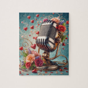 Love & Song - Puzzle Microphone à l'ancienne