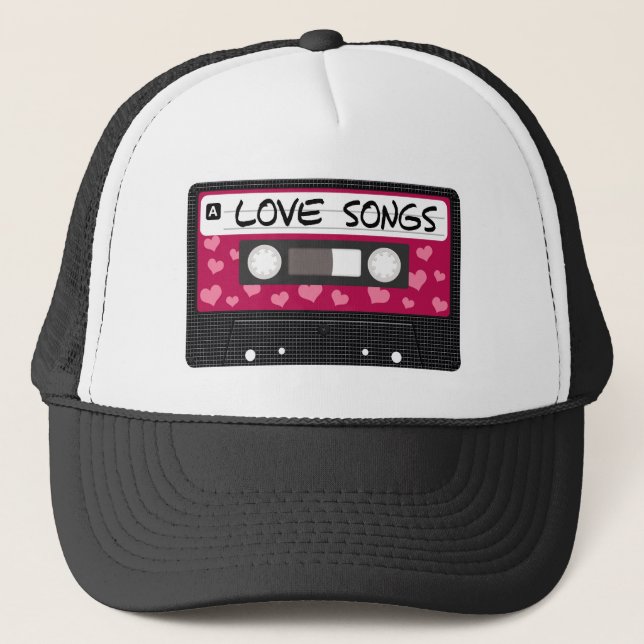 Love Songs Tape Trucker Hat (Front)