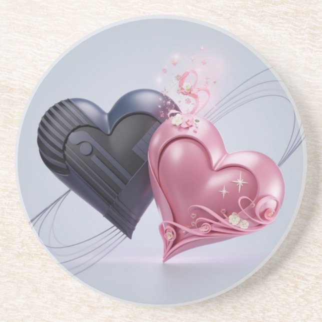 Love Sparks Romantic Coaster (Front)