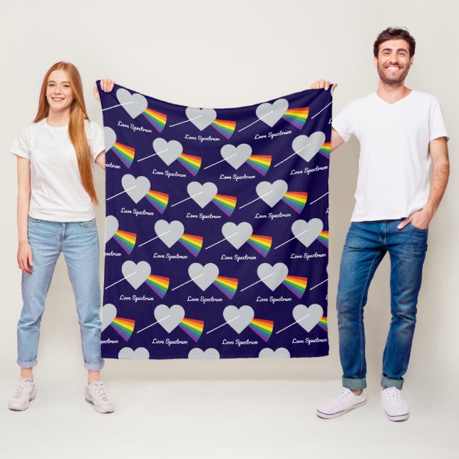 Love Spectrum Fleece Blanket (In Situ)