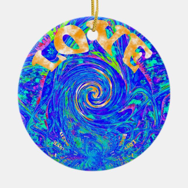 Love Splush.png Ceramic Ornament (Front)
