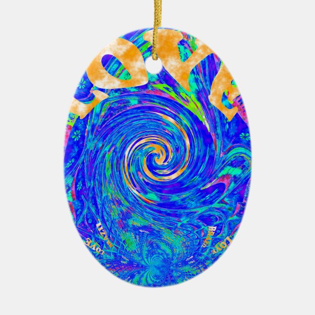 Love Splush.png Ceramic Ornament (Front)