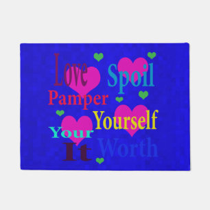 Love Spoil Pamper Yourself Logo, Doormat