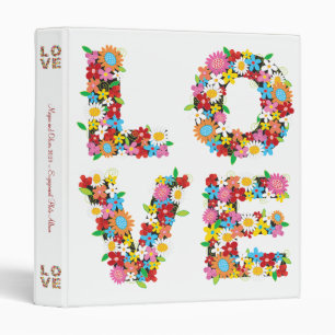 LOVE Spring Flowers Engagement Album 1" Binder