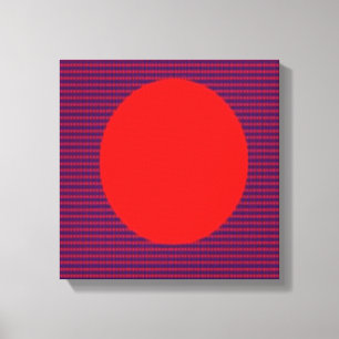 LOVE Square Energy Pattern Canvas Print