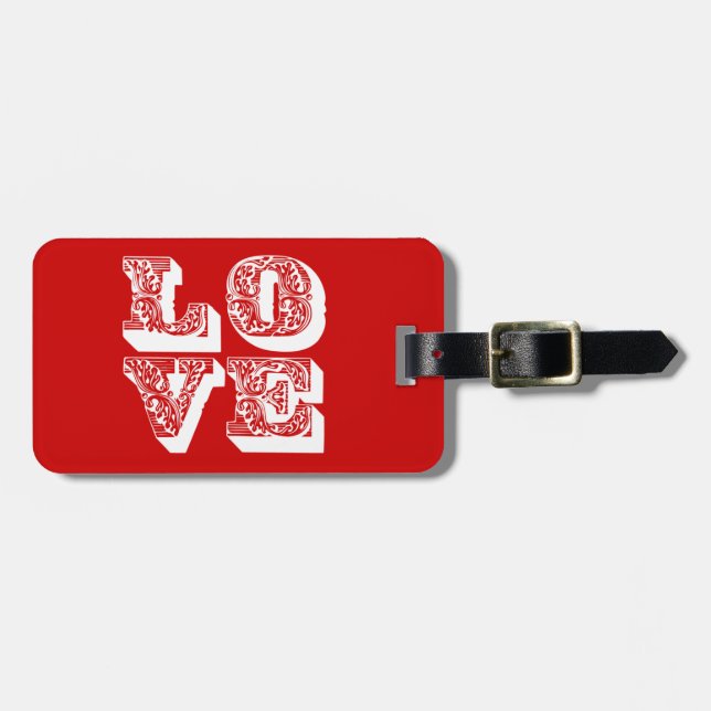 Love Square Luggage Tag (Front Horizontal)
