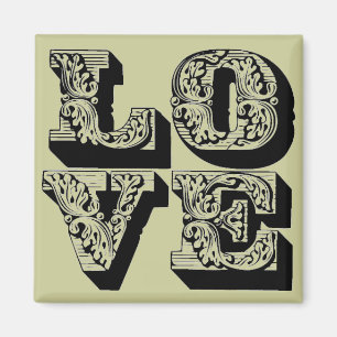 Love Square Magnet