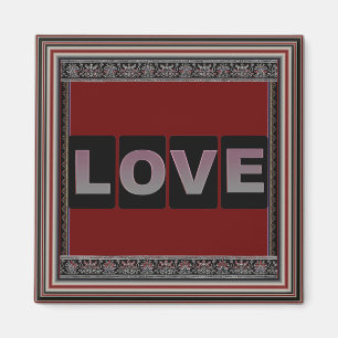 Love Square Magnet
