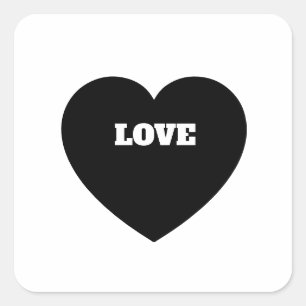 Love Square Sticker