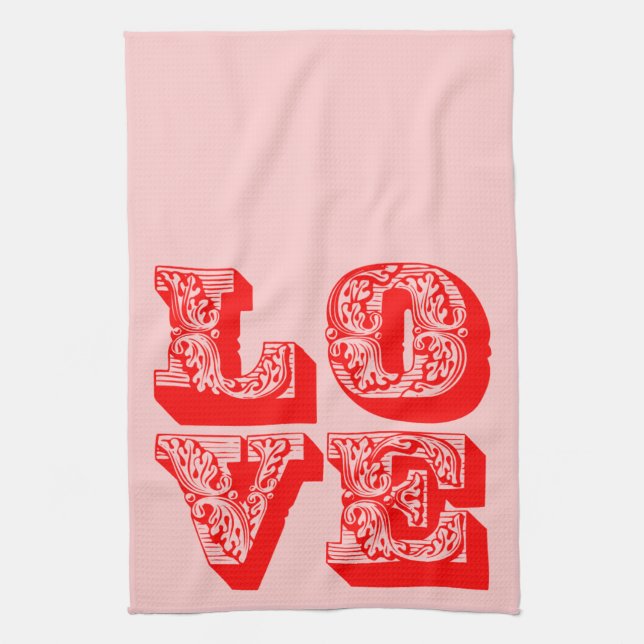 LOVE Squared Kitchen Towel (Vertical)