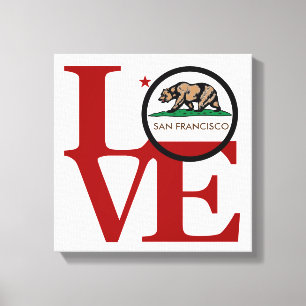 LOVE Squared San Francisco Canvas Print