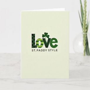 Love St Paddy Style Card