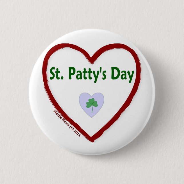 Love St. Patty's Day 2 Inch Round Button (Front)