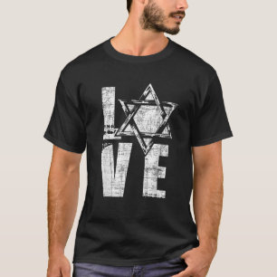 Love Star Of David Jewish Judaism Israelites Hasha T-Shirt