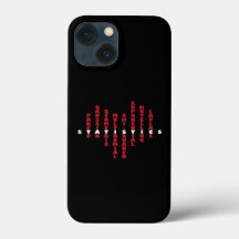 Love statistics iPhone case (dark colour)