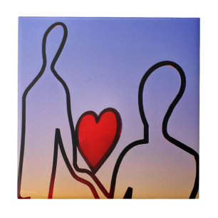 Love statue tile