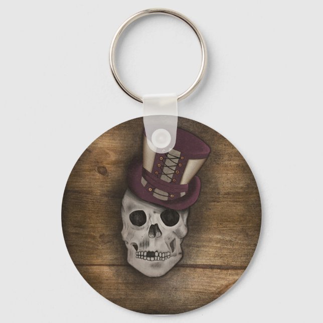 Love Steampunk Keychain (Front)