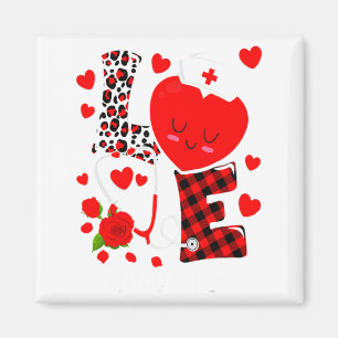 Love Stethoscope Heart Nicu Nurse Valentines Day  Magnet